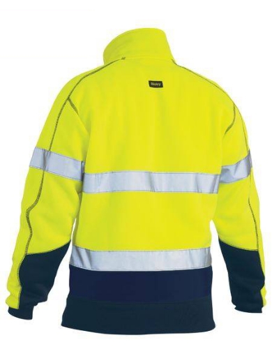 Picture of Bisley, Taped Hi Vis1/4 Zip Pullover Fleece